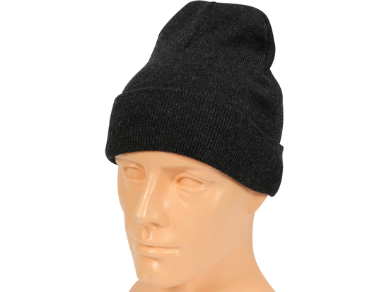 CHAPEAU ROULÉ D'HIVER, GRIS FONCÉ