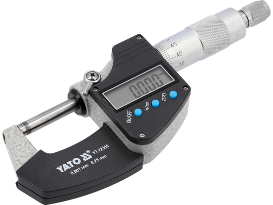 DIGITÁLNY MIKROMETER 0-25MM