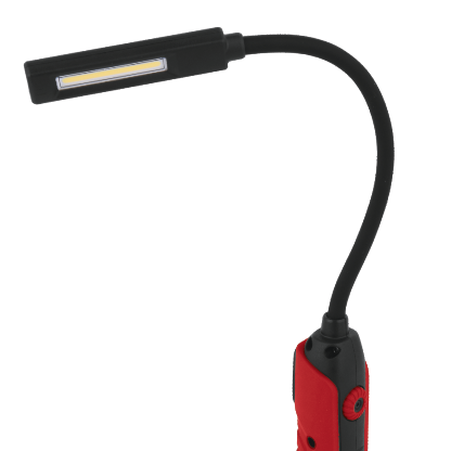 COB DÍLENSKÁ LAMPA 500LM FLEXIBILNÍ RAMENO, NASTAVENÍ SVĚTLA, IP54, IK07, PA6+TPR