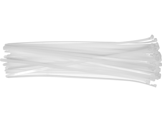 BANDES EN PLASTIQUE, 7,6X400MM, 50 PCS. BLANC