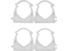 SUPORTES, MONTAGEM, CLIPES INSTALADORES, FECHADOS PARA TUBOS E CABOS 28MM, 4 PCS.