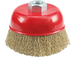 CUP BRUSH - CRIMPED WIRE