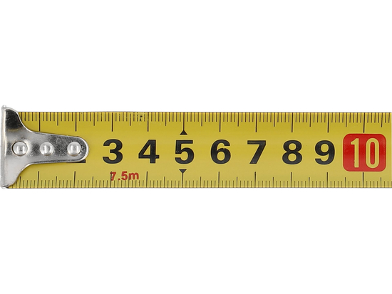 ENROLLADO AMARILLO-NEGRO MEDIDA 7,5 M X 25 MM