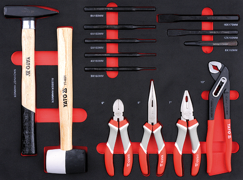 SERVICE TOOL CABINET WITH TOOLS, 7 DRAWERS 211PCS