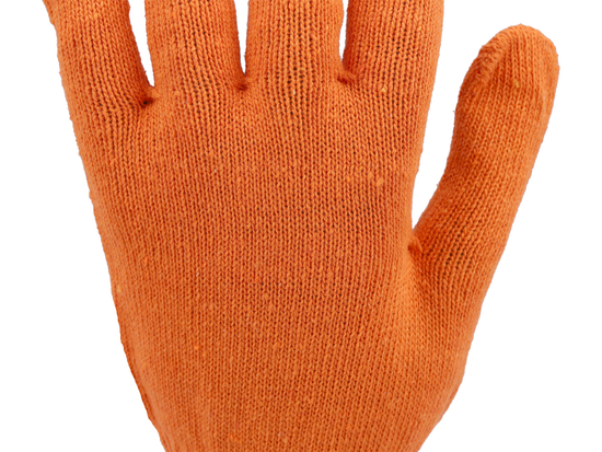 GUANTES DE ALGODÓN, MANCHAS, NARANJA, ''SFD''