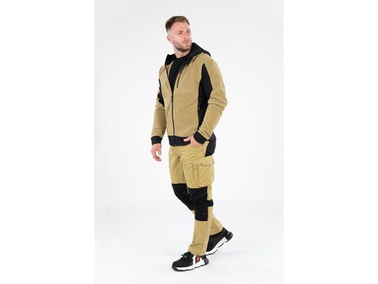 POLAR SARNA KHAKI CON TALLA CAPUCHA. S