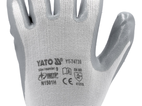 WORKING GLOVES, OIL PROOF WHITE, 10''