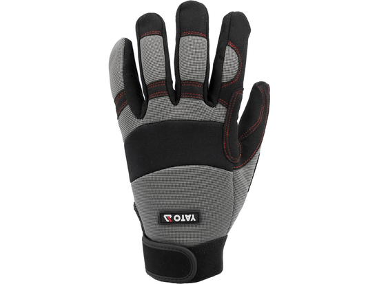 GUANTES DE CUERO SINTÉTICO. PROTECCIÓN CONTRA HUELLAS. TAMAÑO 8