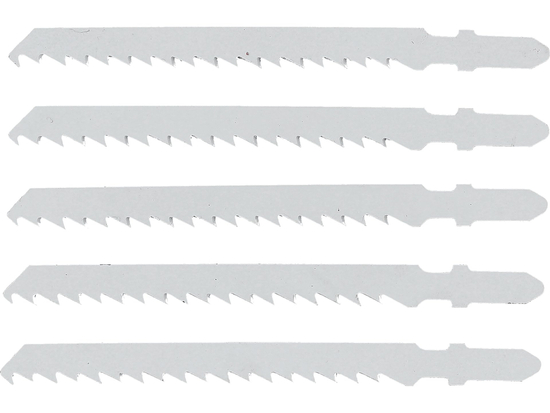 LAME DE SCIE SAUTEUSE BIMÉTALLIQUE, TYPE T, 6 TPI, POUR BOIS, 5 PCS