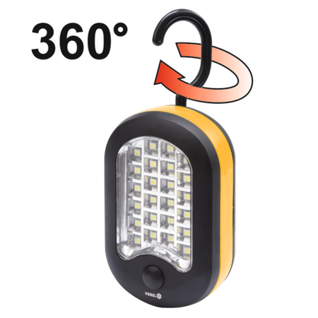 RUČNÁ LAMPA 24+3 LED