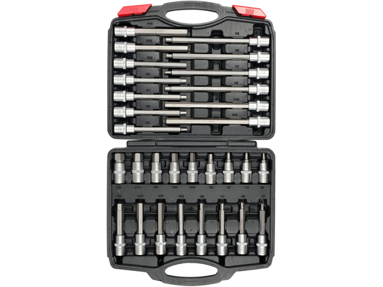 HEX KEY SOCKET BITS SET 1/2" 30PCS