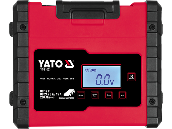ΗΛΕΚΤΡΟΝΙΚΟΣ ΑΝΟΡΘΩΤΗΣ ΜΕ ΟΘΟΝΗ LCD. ΕΎΡΟΣ 12V/2A/8A/15A