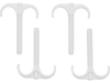 GANCI DI MONTAGGIO BIS, INSTALLATORE DOPPIO CON PERNO DI INSTALLAZIONE RAPIDA PER TUBI 15-28MM, 4 PZ.