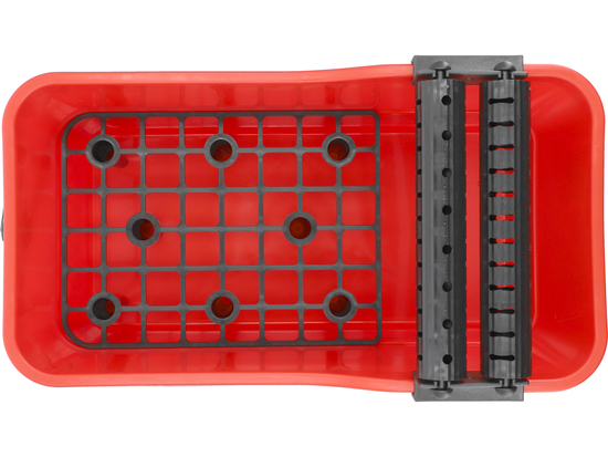 SEAU À CARRELAGE AVEC ROULEAUX ET GRILLE 22L