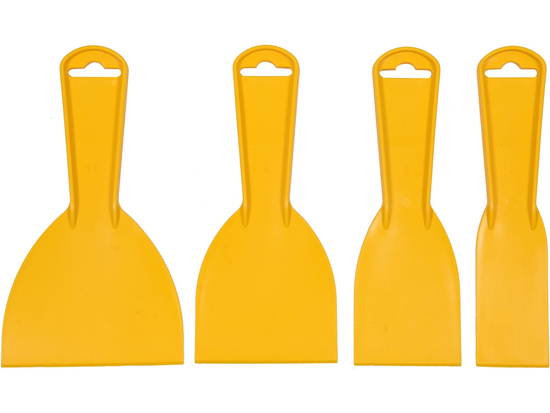 SPATULES EN PLASTIQUE 4 PCS. 40,60,80,100MM