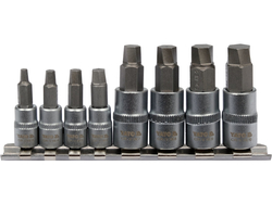 НАБІР БІТ ДЛЯ ВИКРУЧУВАННЯ ПОШКОДЖЕНИХ ШУРУПІВ HEX 8 ШТ.