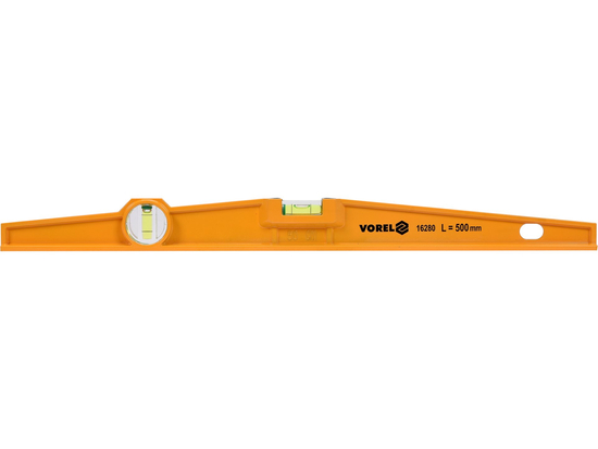 TRAPÉZOVÁ LEVEL 500 MM, HLINÍK, DVA LIBELLY