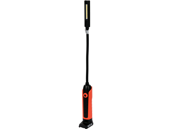 COB DIELENSKÁ LAMPA 500LM FLEXIBILNÉ RAMENO, NASTAVENIE SVETLA, IP54, IK07, PA6+TPR