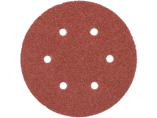 DISQUE ABRASIF VELCRO, 6 TROUS, P40 150 MM / 50 PCS.