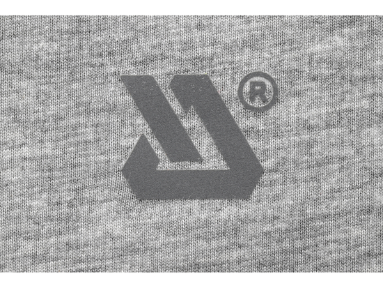 CAMISETA BÁSICA, GRIS MELANGE, TALLA. SG