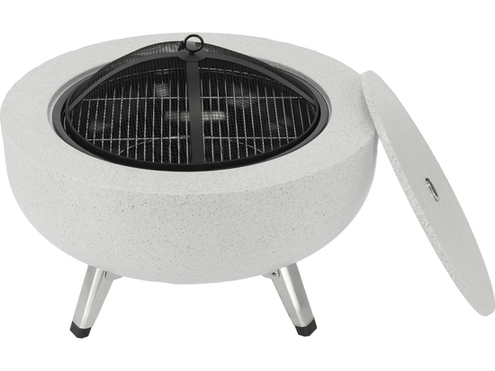 STEEL FIRE PIT 3IN1 WITH GRID 43.5CM