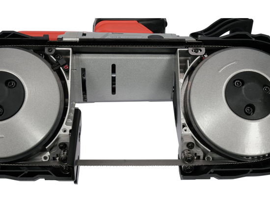 18V JUOSTINIS PJŪKLAS SU ŽANDULIAIS 127X127MM (RINKINYS) 1X4.0AH + ĮKROVIKLIS