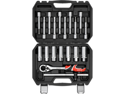 DRIVE SHOCK ABSORBER TOOL SET 1/2" 19PCS