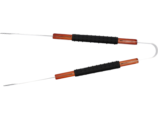 BBQ SET 3PCS, WOODEN HANDLE