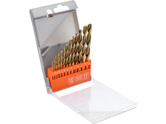 BROCAS DE METAL, TITÂNIO 2-8 MM / 13 PCS