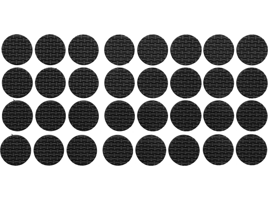 ALMOFADAS DE ESPUMA 18MM PRETAS 32 UNIDADES.