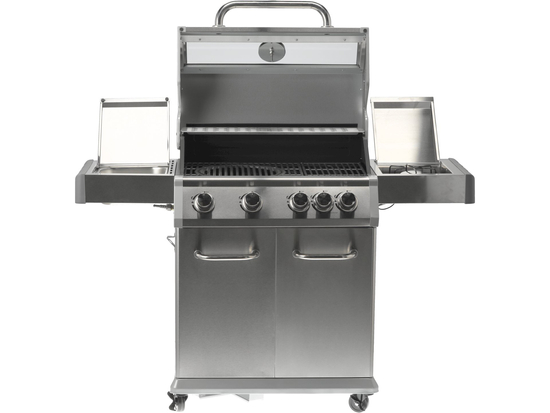 ITAMI 4+1 DUJINĖS GRILĖS, NERŪDŽIASIS PLIENAS, 14,2KW, SU STIKLU