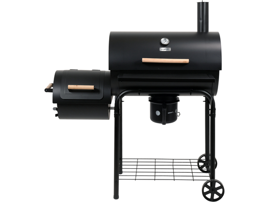 PARRILLA DE CARBÓN CON AHUMADOR XXL, PARRILLA 64X37CM