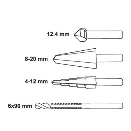 JUEGO DE BROCAS UNIVERSALES 4 UDS.