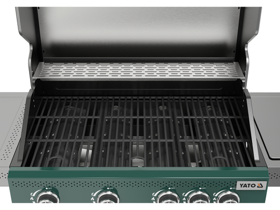 GRIGLIA A GAS ITAMI 4+1, 14,5 KW, VERDE