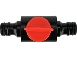 VALVE NIPPLE FOR CONNECTING 2 QUICK CONNECTORS WITH A VALVE