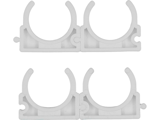SUPPORTI, MONTAGGIO, CLIP PER INSTALLATORE, APERTI PER TUBI DA 28 MM, 4 PZ.