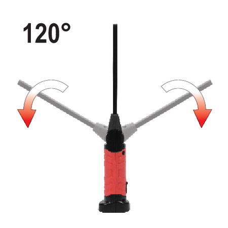 COB LED DARBNĪCAS LAMPA 5W + 3W