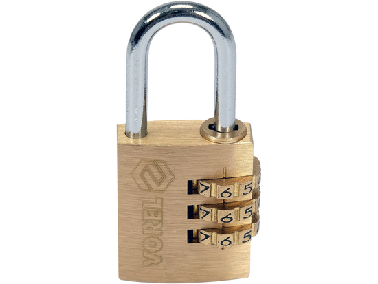 PADLOCK WITH 3-RING COMBINATION LOCK