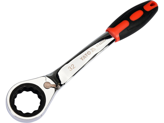 CHIAVE AD ANELLO PIEGATO CON CRICCHETTO 32MM