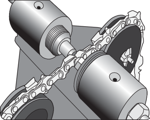 REMACHADORA PARA CADENAS DE SIERRA