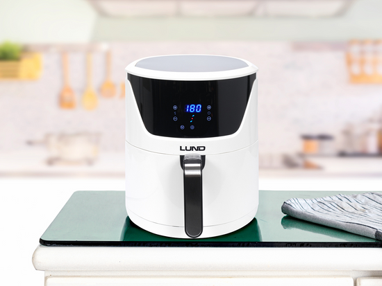 FRITÉZA 5,7L 1800W LED, BIELA