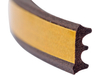 SEAL FOR WINDOWS AND DOORS EPDM TYPE E BROWN 6M