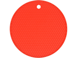 SILICONE MAT FOR HOT POT, COLOR: RED