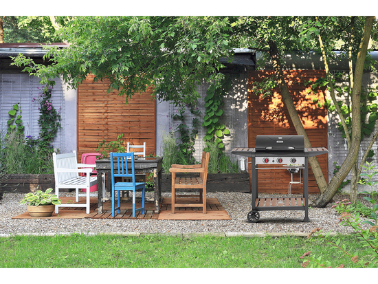 GAS GRILL NATORI, 3 BURNERS, 9KW, WOODEN