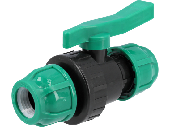 VÁLVULA DE BOLA 25X25 MM PP