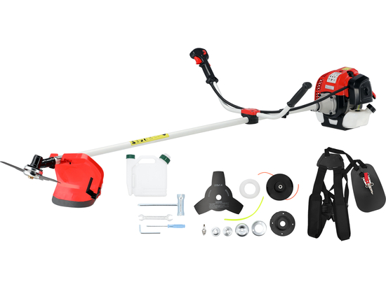 ROÇADEIRA A GASOLINA COM EQUIPAMENTO ADICIONAL