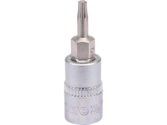 ГОЛОВКА ТОРЦЕВА З НАСАДКОЮ TORX 1/4'' T10 L37 ММ