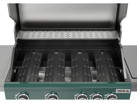 GRIL À GAZ ITAMI 4+1, 14,5 KW, VERT