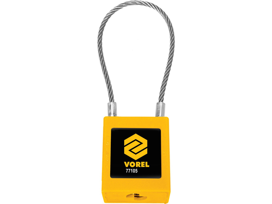 S/S WIRE SAFETY PADLOCK WITH NYLON ISOLATED BODY