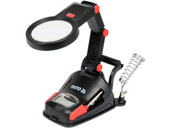 TREŠAIS ROKTURIS AR DUBULTĀ PALIELINOŠO LED GAISMU